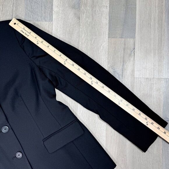 J. Crew Wool Classic Blazer Jacket Black 8 Single Breasted Office Career - Picture 14 of 15